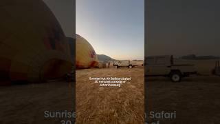 Up up and away. We knocked hot air balloning off of our bucket list@airventuresballoonsafaris7376