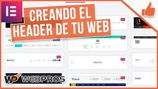 Tutorial Elementor: Creando el Header o Cabecera de tu Pagina Web| ACTUALIZADO EN LAS TARJETAS