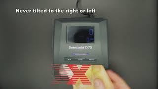 Detectalia D7X - How to correctly insert a banknote into a detector?