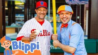 We Surprised Blippi with a Pro Baseball Coach – Then This Happened!