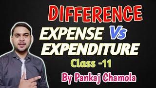 Difference between  expense & expenditure: class 11 |  subscribe  like for more videos