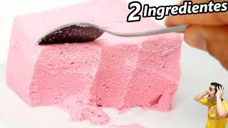 POSTRE CREMOSO y DELICIOSO con SOLO 2 INGREDIENTES!!(Muy RÁPIDO y SIN HORNO) Receta # 725