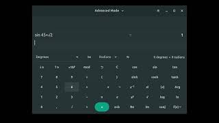 Using gnome-calculator