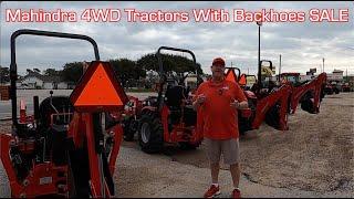 Mahindra 4WD Tractors With Backhoes SALE