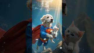 Super dog save cat life  #dog #story#cutedog #dogrescue  #pets#cat