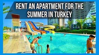 Rent an apartment in Turkey by the sea. 2+1 in Mersin on the first line of the sea in Cesmeli