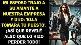 MI ESPOSO LLEVÓ A SU AMANTE A LA EMPRESA Y DIJO: "ELLA TOMARÁ TU PUESTO". ¡PERO LO HIZO PERDER TODO!