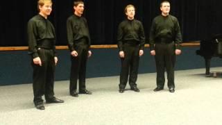 PHS Men's Senior Quartet singing The Vagabond