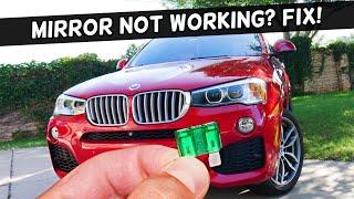 Why Rear View Mirror Does Not Work, Side Mirror Not Working BMW X3 X4 2010 2011 2012 2013 2014 2015