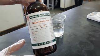 【四幸丸-科學藥品】濃鹽酸如何稀釋Hydrochloric acid，是氯化氫的水溶液-四幸丸老師的科學Vlog