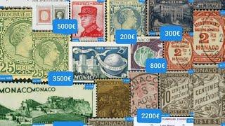 50 most expensive valuable stamps from monaco rare stamps Monaco