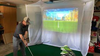 Homecourse Retractable Projectable Golf Hitting Screen