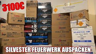 XXXL MEGA UNBOXING FÜR SILVESTER 3100€ FEUERWERK AUSPACKEN  350KG