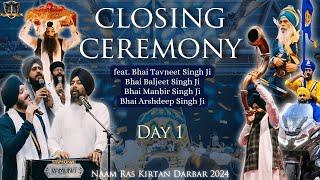 Royal Closing Ceremony | Sri Guru Granth Sahib Ji | Naam Ras Kirtan Darbar 2024 | Day 1 | Singapore