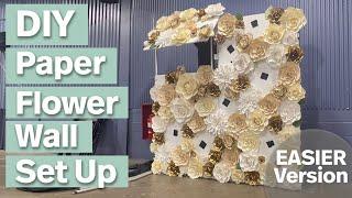 DIY Paper Flower Wall Set Up – No Van Needed! (Quick & Easy)