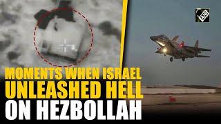 Huge explosions, thick smoke, Israeli Army video shows moments when it struck Hezbollah in Lebanon