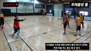 [FIBA 트래블링 룰]  드리블을 시작할 때