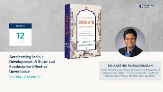 Accelerating India's Growth with Karthik Muralidharan | Political Economy Dialogue