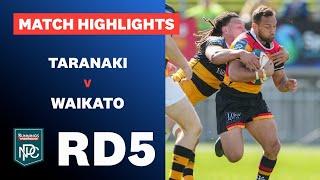 RD 5 HIGHLIGHTS: Taranaki v Waikato (Bunnings NPC 2024)