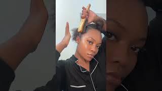Sleek braided ponytail tutorial #blackgirlhairstyles #fok