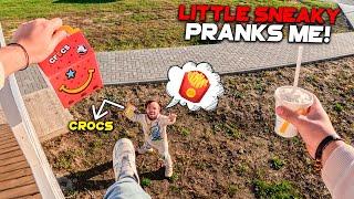 Little Sneaky Pranks Me at Every Turn! (Funny in REAL LIFE)