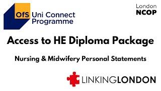 Nursing & Midwifery Personal Statement support for Access to HE students - Middlesex University