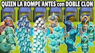 CUAL CARTA ROMPE ANTES LA CAJA DE ATRACO usando DOBLE CLON? | OLIMPIADAS de CLASH ROYALE