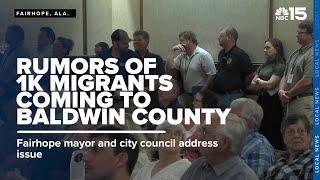 Fairhope addresses rumors regarding migrants coming to Baldwin Co. - WPMI NBC 15