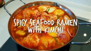 Spicy Seafood Ramen with Kimchi | Samyang Ramen My Version