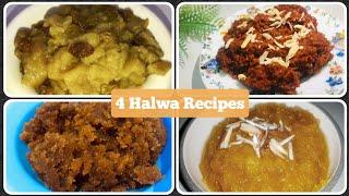 Most Delicious recipes of Halwa || Winter Special Desserts || Gajar,Suji,Aata & peethe ka Halwa