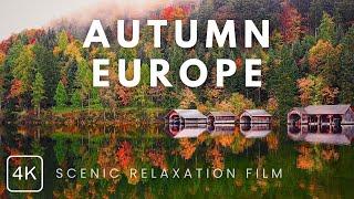 4k European Autumn Beauty | Relaxing Music Journey To Stress Relief 