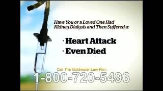 Goldwater Law Firm - Kidney Dialysis linked to Heart Attacks! (2013, 30s, 720-5496 ver)