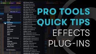 Pro Tools Quick Tips: Effects Plug-Ins