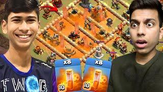 this guy is GENIUS 8 poison spell on PRO TH16 (Clash of Clans)