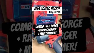 SALE Milwaukee Forge Battery + Rapid Charger + M18 Trimmer