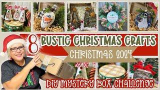  ~ 8 RUSTIC CHRISTMAS CRAFTS & DIYS  MYSTERY BOX CHALLENGE DEC. 2024