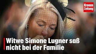 Witwe Simone Lugner saß nicht bei der Familie | krone.tv NEWS