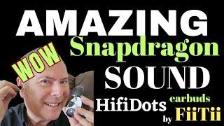 FiiTii HiFi Dots earbuds. Amazing sound. Awesome on newer Android devices.