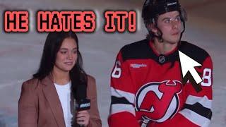 Jack Hughes Absolutely HATES Doing Interviews #NJDevils