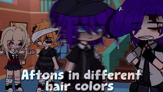 Rating Aftons in different hair colors || Afton Family || Gacha x Fnaf