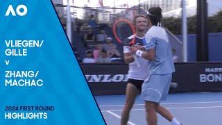 Gille/Vliegen v Machac/Zhang Highlights | Australian Open 2024 First Round