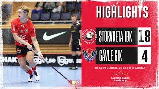 Highlights Svenska Cupen Storvreta IBK vs Gävle GIK 18-4