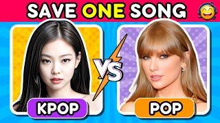 KPOP VS POP ️ Save One Drop One [MEGA CHALLENGE] 