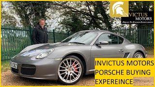 BUYING HIS FIRST PORSCHE CAYMAN | CUSTOMER EXPERIENCE INVICTUS MOTORS 001