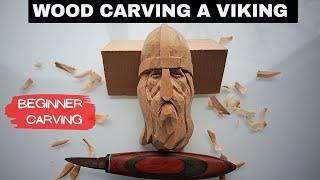 Fierce Viking -  DIY Wood Carving For Beginners--Perfect Bushcraft Project