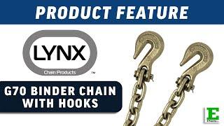 LYNX Grade 70 Yellow Chromate Binder Chain with Hooks | E-Rigging Products