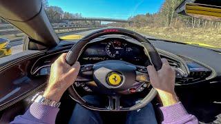 POV: 1109hp Novitec Ferrari SF90 Spider on the Autobahn