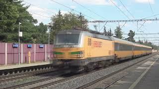 2021 - CZ - Passenger and freight trains in Praha Dolní Počernice station, near Prague