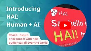 Introducing HAI: Human + AI