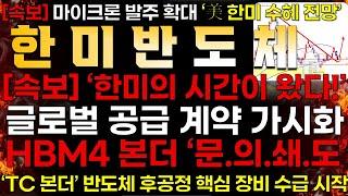 [한미반도체] [속보] 한미반도체 "글로벌 공급 계약 가시화!️Feat. 전세계 HBM부족 "한미반도체 문.의.쇄.도"️ Feat. HBM4 발주 확대!